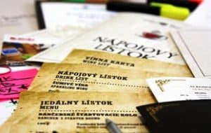 Grafika Jedalne listky