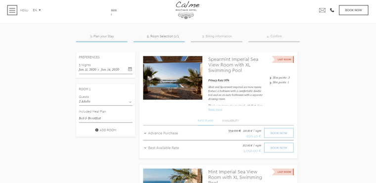 Booking engine